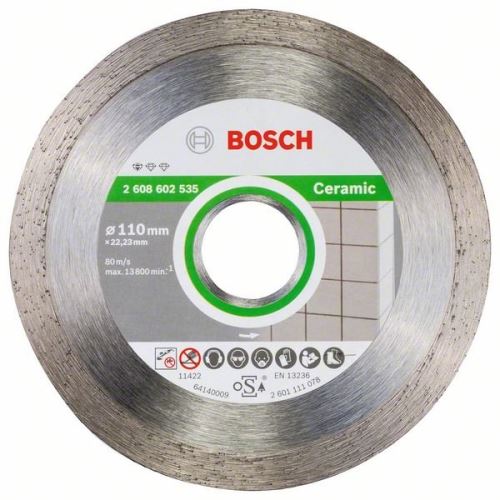 BOSCH Diamantový dělicí kotouč Standard for Ceramic 110 x 22,23 x 1,6 x 7,5 mm 2608602535