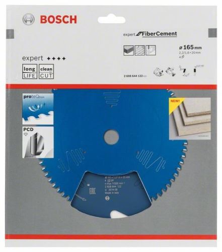 BOSCH Pilový kotouč Expert for Fibre Cement 165 x 20 x 2,2 mm, 4 2608644122