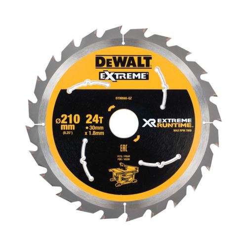 DeWALT Pilový kotouč (ideální pro pily FLEXVOLT), 210 x 30 mm, 36 zubů DT99566