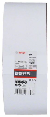 BOSCH 10dílná sada brusných pásů X440 100 x 610 mm, 60 2608606135