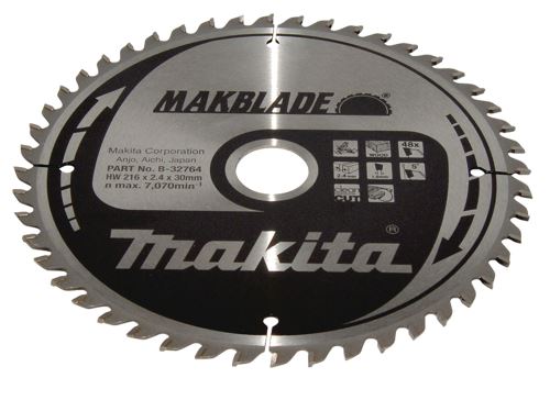 MAKITA kotouč pilový dřevo MAKBLADE 216x2.4x30 mm 48 zubů B-32764