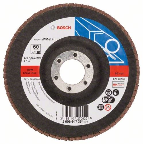 BOSCH Lamelový brusný kotouč X551, Expert for Metal D = 115 mm; G = 40, lomený 2608606752