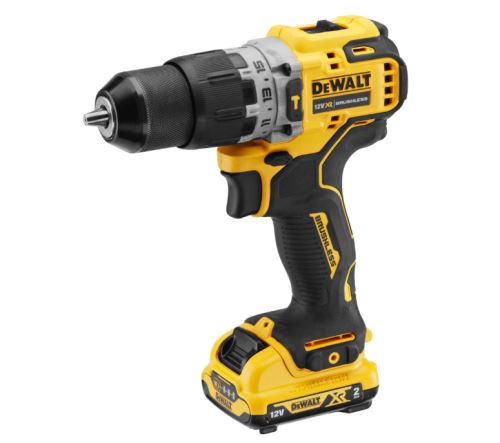 DeWalt Aku bezuhlíková příklepová vrtačka 12 V / 2.0 Ah DCD706D2