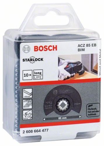 BOSCH RB Segmentový pilový list – 10 ks ACZ 85 EB 85 mm 2608664477