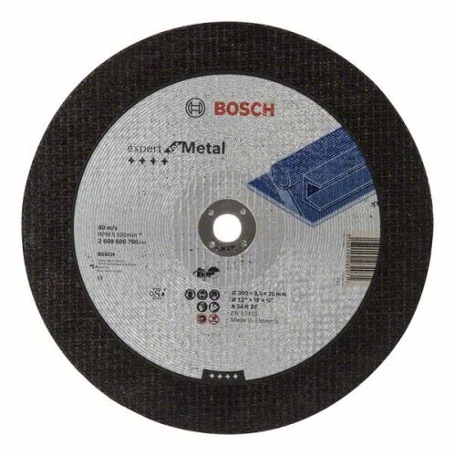 BOSCH Dělicí kotouč rovný Expert for Metal A 24 R BF, 300 mm, 20,00 mm, 3,5 mm 2608600706