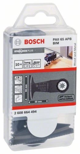 BOSCH Ponorný pilový list PAII65 APB 50 x 65 mm (10 ks) 2608664494