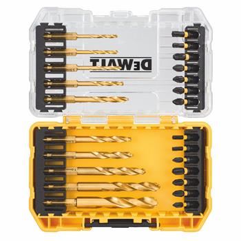 DeWALT Sada šroubovacích bitů FLEXTORQ a vrtáků do kovu (24 ks) DT70748T