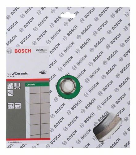 BOSCH Diamantový dělicí kotouč Best for Ceramic 250 x 30/25,40 x 2,4 x 10 mm 2608602638