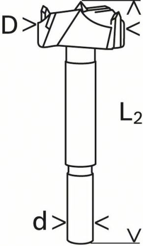 BOSCH Sukovník s tvrdokovem a předřezovými hroty 34 x 90 mm, d 10 mm 2608597612