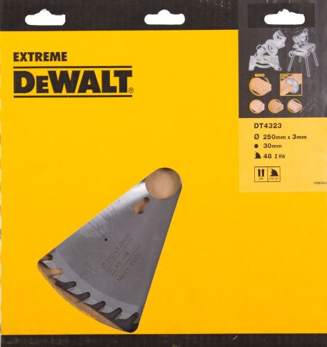 DeWALT pilový kotouč ATB 10° 250 x 30 mm 48 zubů DT4323