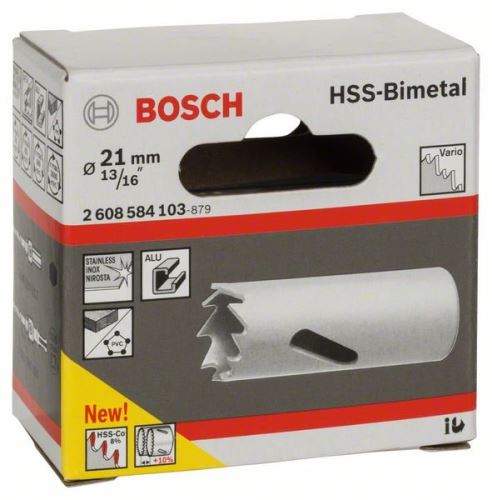 BOSCH Děrovka HSS-bimetal pro standardní adaptér 21 mm, 13/16" 2608584103