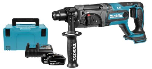 Makita Aku kombinované kladivo Li-ion LXT 18V/5,0Ah, Makpac DHR241RTJ