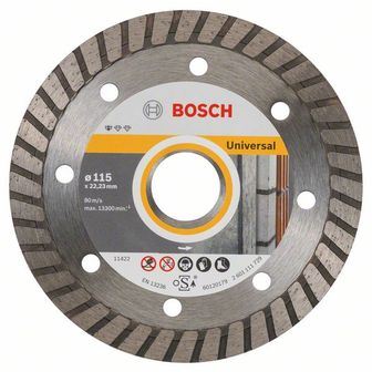 BOSCH Diamantový dělicí kotouč Standard for Universal Turbo 125 x 22,23 x 2 x 10 mm (10 ks) 2608603250