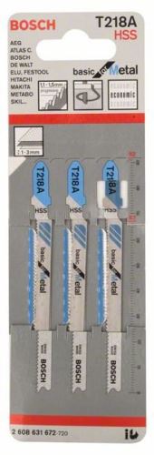 BOSCH Pilový plátek do kmitací pily T 218 A Basic for Metal (3 ks) 2608631672