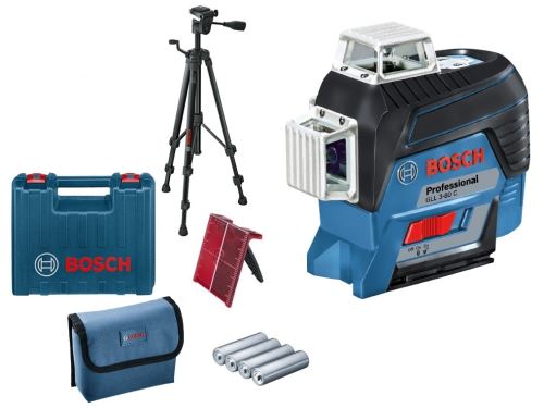 Bosch Křížový laser + stativ BOSCH GLL 3-80 C + BT 150