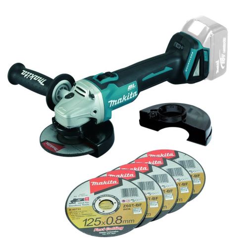 Makita Aku úhlová bruska 125mm Li-ion LXT 18V, bez aku DGA504ZX1