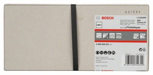 BOSCH Pilový list do pil ocasek S 1122 VFR Special for Pallet Repair (100 ks) 2608658031