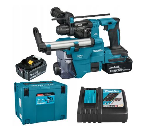 Makita Aku vrtací kladivo Li-ion LXT 18V/5,0Ah DHR183RTWJ