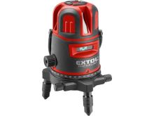 EXTOL laser zelený liniový, křížový samonivelační, 1H x 4 V (+6D) 8823312