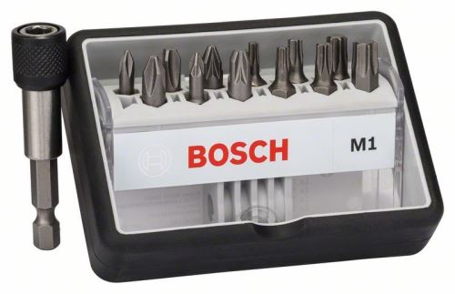 BOSCH (12+1)dílná sada šroubovacích bitů Robust Line, M Extra-Hart 25 mm, (12+1)dílná sada 2607002563