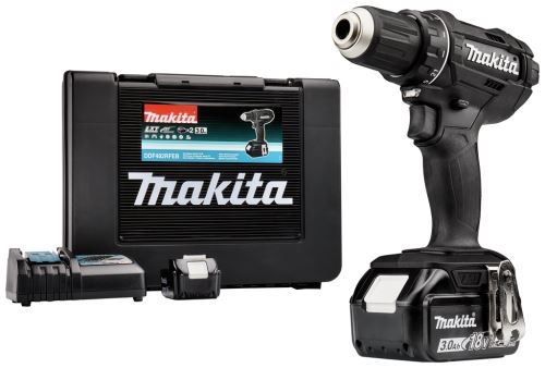 Makita Aku vrtací šroubovák černý Li-ion 18V/3,0 Ah DDF482RFEB