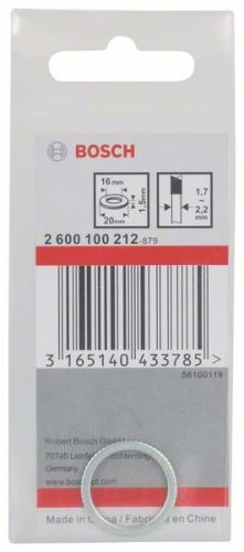 BOSCH Redukční kroužek pro pilové kotouče 20 x 16 x 1,5 mm 2600100212