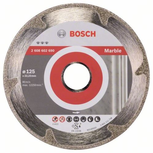 BOSCH Diamantový dělicí kotouč Best for Marble 125 x 22,23 x 2,2 x 3 mm 2608602690