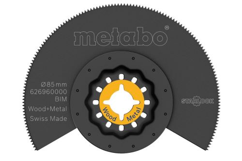 METABO Pilový plátek Starlock dřevo BiM 85 mm 626960000