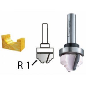 MAKITA Profilová fréza s ložiskem stopka 8 mm,22x13x54 mm D-48262