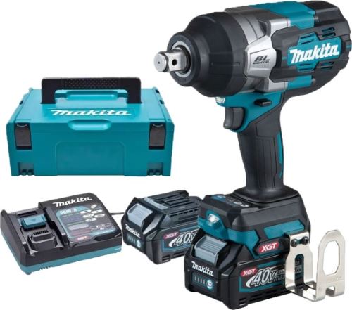 Makita Aku rázový utahovák 3/4" Li-ion XGT 40V/4,0Ah, Makpac TW001GM201