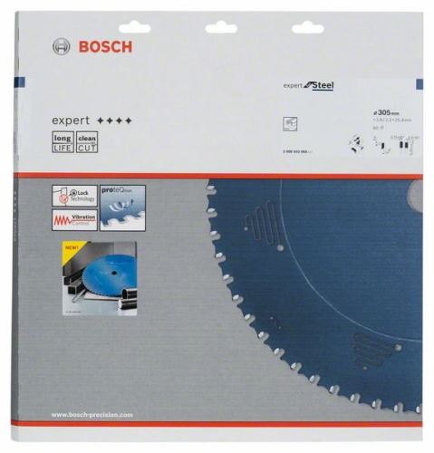 BOSCH Pilový kotouč do okružních pil Expert for Steel 305 x 25,4 x 2,6 mm, 60 2608643060