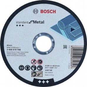 BOSCH Řezací kotouč Standard for Metal 125 x 1 x 22,23 mm, rovný 2608619768