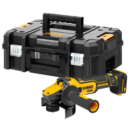 DEWALT Bezuhlíková aku úhlová bruska 18 V DCG409 + Tstak (verze bez aku) DCG409NT