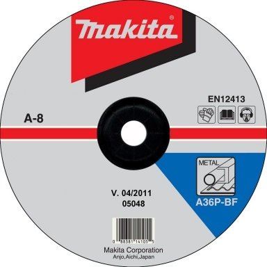 MAKITA kotouč brusný ocel 150x6x22.23 mm A-84981