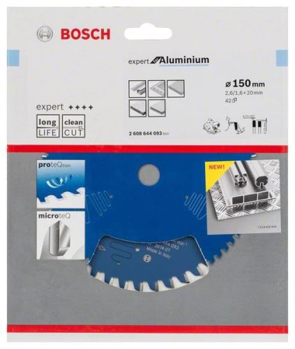 BOSCH Pilový kotouč Expert for Aluminium 150 x 20 x 2,6 mm, 42 2608644093