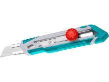 TOTAL Nůž ulamovací s kovovou výztuhou a kolečkem, 18 mm THT511826 TOTAL Nůž ulamovací s kovovou výztuhou a kolečkem, 18 mm THT511826