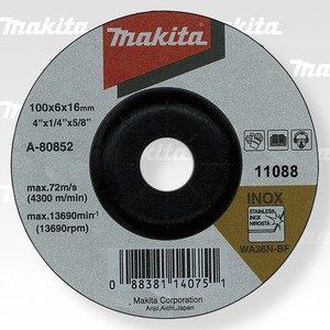 MAKITA kotouč brusný nerez 100x6x16 mm A-80852