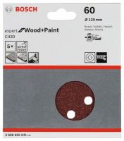 BOSCH Brusný papír C430, balení 5 ks 125 mm, 60 2608605641