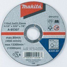 MAKITA kotouč řezný ocel 115x2.5x22.23 mm A-85307