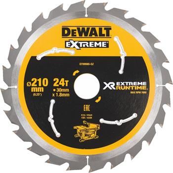 DeWALT Pilový kotouč (ideální pro pily FLEXVOLT), 210 x 30 mm, 24 zubů DT99565