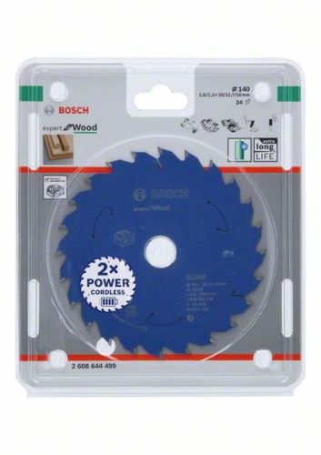 BOSCH Pilový kotouč pro aku pily; Expert for Wood 140x20x1,8/1,3x24T 2608644499