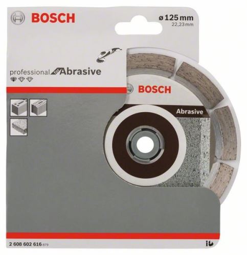 BOSCH Diamantový dělicí kotouč Standard for Abrasive 125 x 22,23 x 6 x 7 mm 2608602616