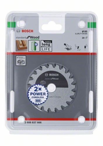 BOSCH Pilový kotouč pro aku pily 2608837666