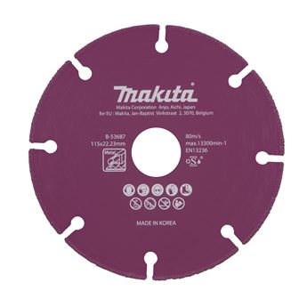 MAKITA kotouč řezný diamantový 115x1.3x22.23 mm B-53687