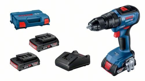 Bosch Profesionální sada: GSB 18V-50 + 3× GBA 2,0Ah + GAL 18V-20 v L-Case 06019H5121