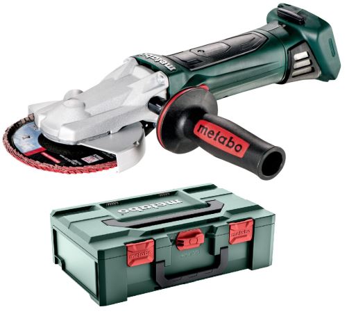 Metabo Akumulátorová úhlová bruska s plochou hlavou WF 18 LTX 125 Quick 601306840