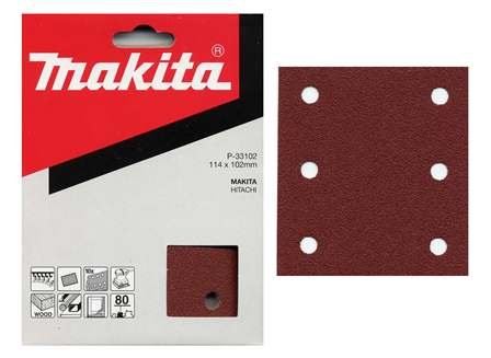 MAKITA papír brusný 102x114 mm 6 děr K320, 10 ks P-33168