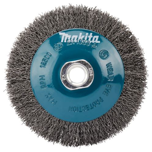 MAKITA miskovitý kartáč z ocelového drátu,vlnitý drát 0,3 mm,115 mm D-39849