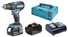 MAKITA Aku příklepový šroubovák Li-ion LXT 18V (2x akumulátor 3Ah, Makpac) DHP485SFJ MAKITA Aku příklepový šroubovák Li-ion LXT 18V (2x akumulátor 3Ah, Makpac) DHP485SFJ