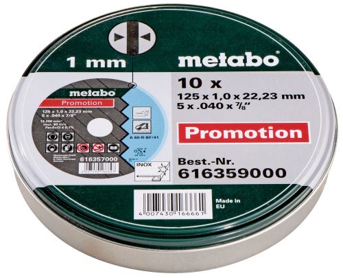 METABO Sada kotoučů Promotion 125 mm (10 ks) 616359000